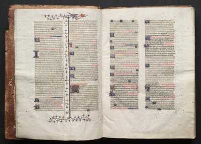 ゴータ・ミサールFol.2v、テキスト、1375年頃。 作： Master of the Boqueteaux