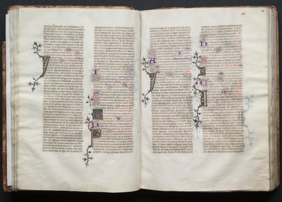 ゴータ・ミサールFol.33r、テキスト、1375年頃。 作： Master of the Boqueteaux