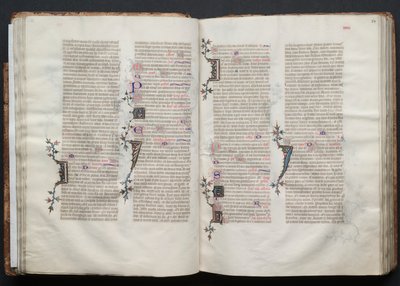 ゴータ・ミサールFol.34r、テキスト、1375年頃。 作： Master of the Boqueteaux