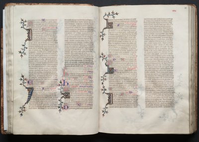 ゴータ・ミサールFol.38r、テキスト、1375年頃。 作： Master of the Boqueteaux
