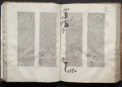 ゴータ・ミサールFol.47v、テキスト、1375年頃。 作： Master of the Boqueteaux