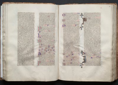 ゴータ・ミサールFol.50r、テキスト、1375年頃。 作： Master of the Boqueteaux