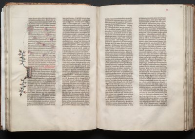 ゴータ・ミサールFol.51v、テキスト、1375年頃。 作： Master of the Boqueteaux
