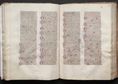 ゴータ・ミサールFol.52v、テキスト、1375年頃。 作： Master of the Boqueteaux