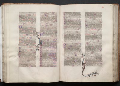 ゴータ・ミサールFol.54r、テキスト、1375年頃。 作： Master of the Boqueteaux