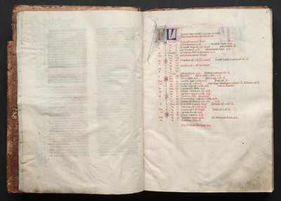 ゴータ・ミサールFol.5r、テキスト、1375年頃。 作： Master of the Boqueteaux