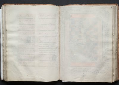ゴータ・ミサールFol.63r、テキスト、1375年頃。 作： Master of the Boqueteaux