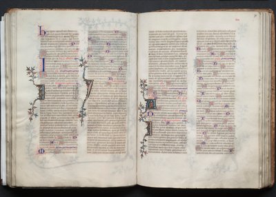 ゴータ・ミサールFol.70r、テキスト、1375年頃。 作： Master of the Boqueteaux