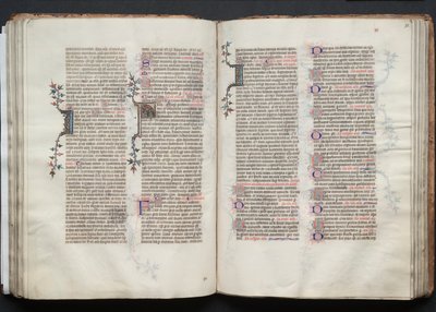 ゴータ・ミサールFol.73r、テキスト、1375年頃。 作： Master of the Boqueteaux