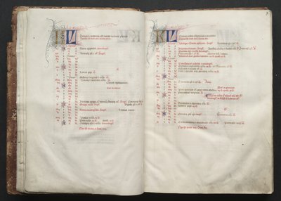 ゴータ・ミサールFol.7r、テキスト、1375年頃。 作： Master of the Boqueteaux