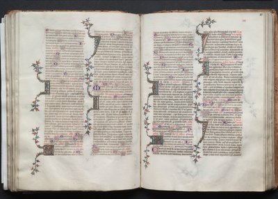ゴータ・ミサールFol.81r、テキスト、1375年頃。 作： Master of the Boqueteaux
