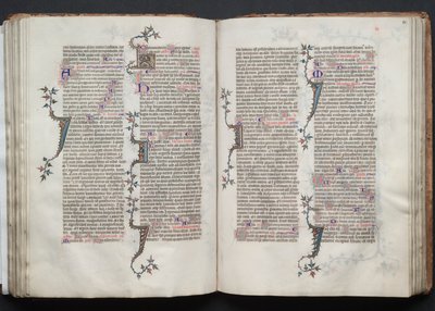 ゴータ・ミサールFol.81v、テキスト、1375年頃。 作： Master of the Boqueteaux