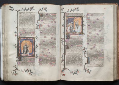 ゴータ・ミサールFol.83r, Corpus Domini, c. 1375. 作： Master of the Boqueteaux