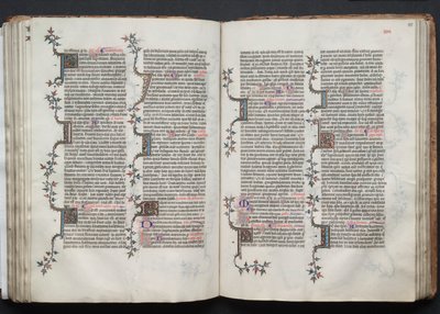 ゴータ・ミサールFol.84v、テキスト、1375年頃。 作： Master of the Boqueteaux
