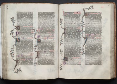 ゴータ・ミサールFol.86r, Text, c. 1375. 作： Master of the Boqueteaux