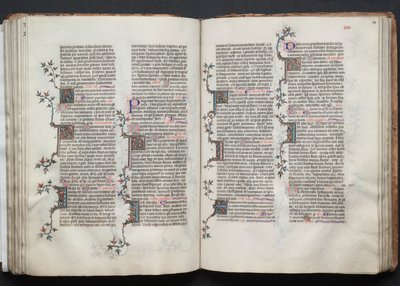 ゴータ・ミサールFol.88r、テキスト、1375年頃。 作： Master of the Boqueteaux