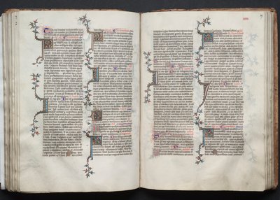 ゴータ・ミサールFol.88v、テキスト、1375年頃。 作： Master of the Boqueteaux