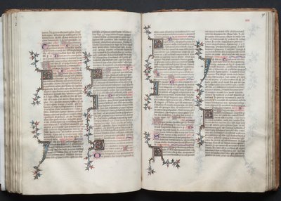 ゴータ・ミサールFol.90v、テキスト、1375年頃。 作： Master of the Boqueteaux