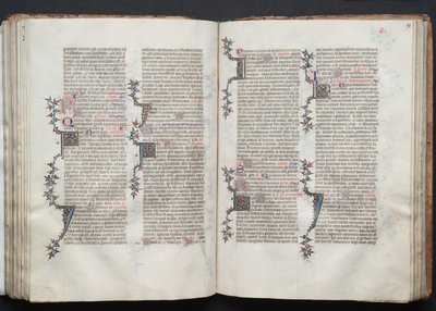 ゴータ・ミサールFol.93r, Text, c. 1375. 作： Master of the Boqueteaux