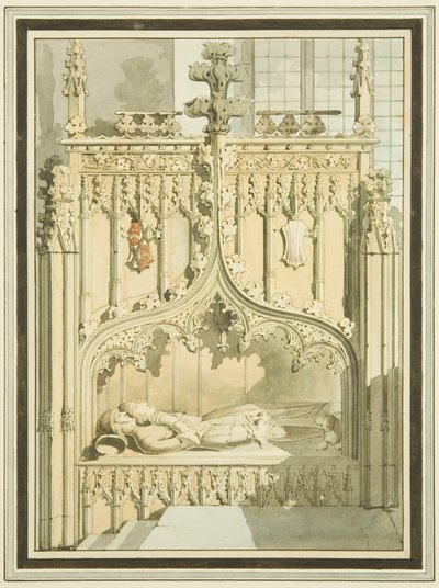 サン・マルコにあるモーリス・バークレー卿とその妻の銅像 作： Master of the Bristol Church Monuments