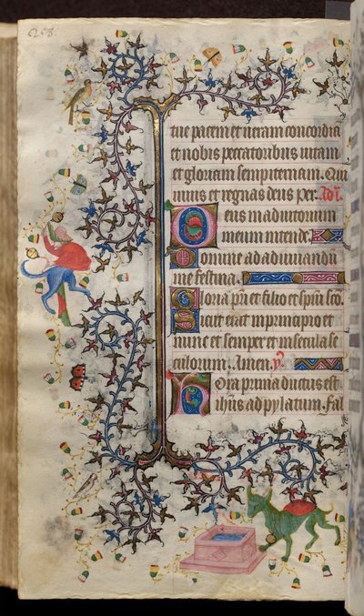 ナバラ王シャルル・ザ・ノーブル（1361-1425）の時：129葉、本文 作： Master of the Brussels Initials and Associates