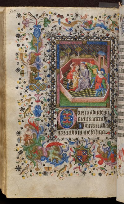 ナバラ王シャルル（1361-1425）の時: 161v キリストの嘲笑 作： Master of the Brussels Initials and Associates
