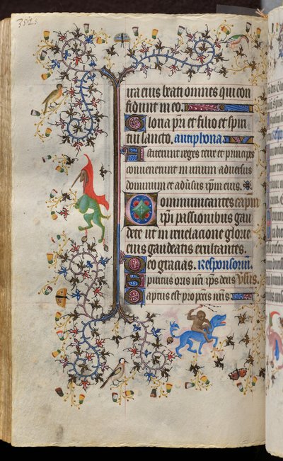 ナバラ王シャルル・ザ・ノーブル（1361-1425）の時: 171v, テキスト 作： Master of the Brussels Initials and Associates