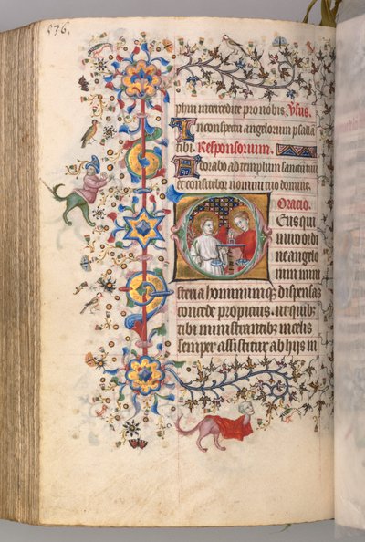 ナバラ王シャルル・ザ・ノーブル（1361-1425）の時: 262v, テキスト 作： Master of the Brussels Initials and Associates