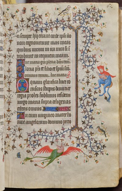 ナバラ王シャルル・ザ・ノーブル（1361-1425年）の時：フォール31r、テキスト 作： Master of the Brussels Initials and Associates