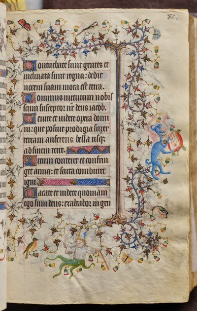 ナヴァール王シャルル（1361-1425）の時：41r、本文 作： Master of the Brussels Initials and Associates