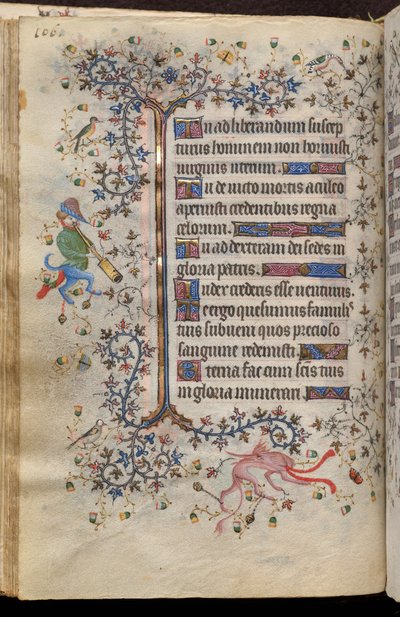 ナバラ王シャルル・ザ・ノーブル（1361-1425）の時: フォール53v、テキスト 作： Master of the Brussels Initials and Associates