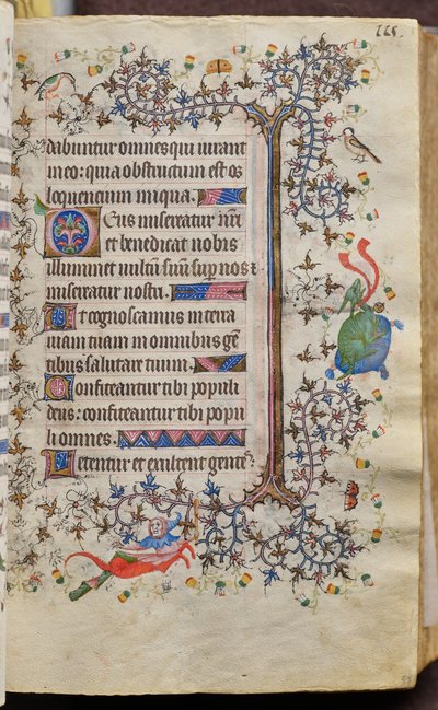ナヴァール王シャルル（1361-1425年）の時：フォール58r、テキスト 作： Master of the Brussels Initials and Associates
