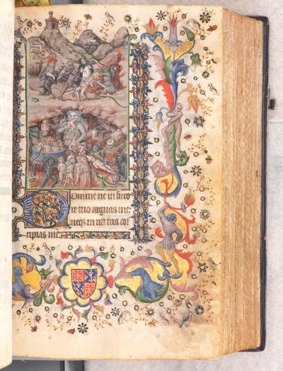 チャールズザノーブル、ナヴァール王1361-1425の時間：fol。 106r、最後の審判、c。 1405年。 作： Master of the Brussels Initials and Associates