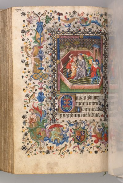 チャールズザノーブル、ナヴァール王1361-1425の時間：fol。 161v、キリストのあざける、c。 1405年。 作： Master of the Brussels Initials and Associates