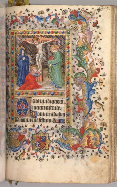 チャールズザノーブル、ナヴァール王1361-1425の時間：fol。 185r、はりつけ、c。 1405年。 作： Master of the Brussels Initials and Associates