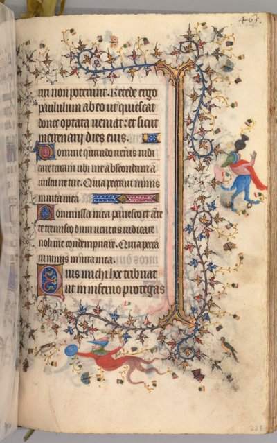 チャールズザノーブル、ナヴァール王1361-1425の時間：fol。 227r、テキスト、c。 1405年。 作： Master of the Brussels Initials and Associates