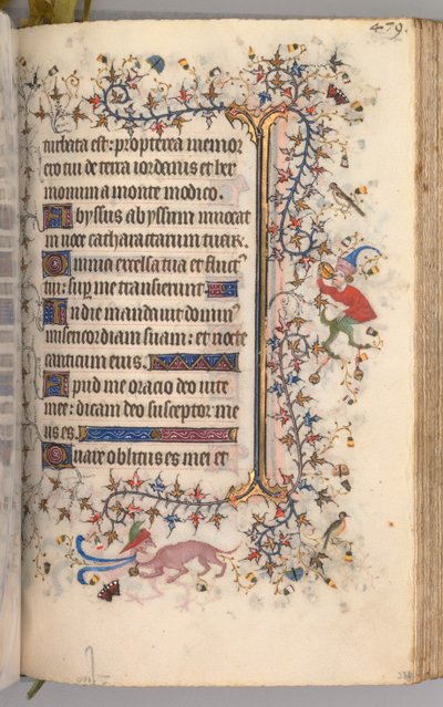 チャールズザノーブル、ナヴァール王1361-1425の時間：fol。 234r、テキスト、c。 1405年。 作： Master of the Brussels Initials and Associates