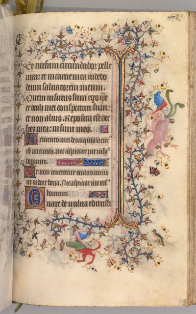 チャールズザノーブル、ナヴァール王1361-1425の時間：fol。 237r、テキスト、c。 1405年。 作： Master of the Brussels Initials and Associates