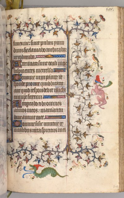 チャールズザノーブル、ナヴァール王1361-1425の時間：fol。 247r、テキスト、c。 1405年。 作： Master of the Brussels Initials and Associates
