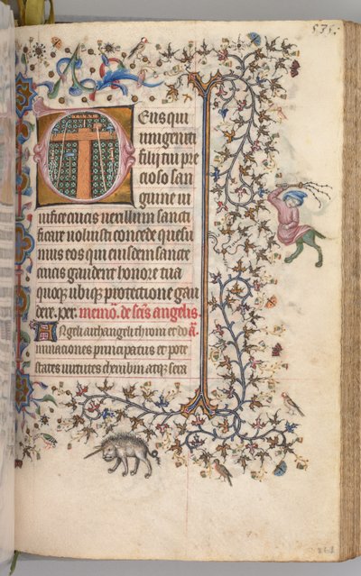 チャールズザノーブル、ナヴァール王1361-1425の時間：fol。 262r、情熱の楽器、c。 1 作： Master of the Brussels Initials and Associates