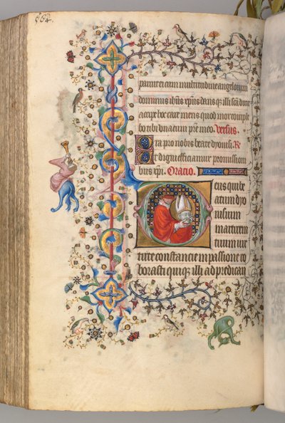 チャールズオブノーブル、キングオブナバール1361-1425、 276v、セントデニス、c。 1405年。 作： Master of the Brussels Initials and Associates