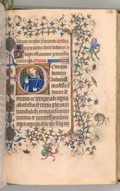 チャールズオブノーブル、キングオブナバール1361-1425、 291v、セントルイス、c。 1405年。 作： Master of the Brussels Initials and Associates
