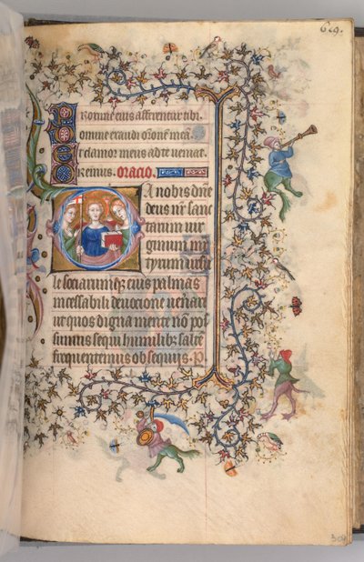 チャールズオブノーブル、キングオブナバール1361-1425、 303r、聖母マリア、c。 1405年。 作： Master of the Brussels Initials and Associates