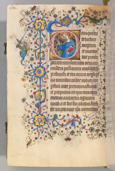 チャールズオブノーブル、キングオブナバール1361-1425、 305v、セントマーサ、c。 1405年。 作： Master of the Brussels Initials and Associates