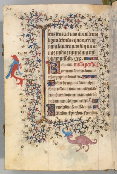 チャールズオブノーブル、キングオブナバール1361-1425、 321v、死の胸像、c。 1405年。 作： Master of the Brussels Initials and Associates