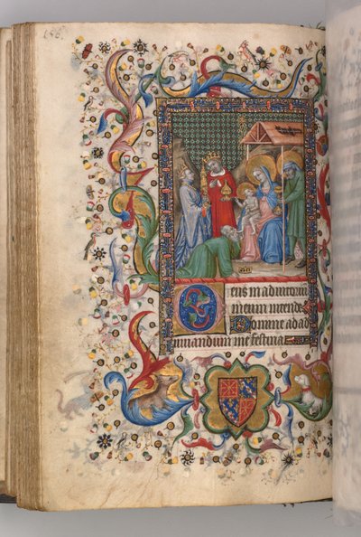 チャールズザノーブル、ナヴァール王1361-1425の時間：fol。 78v、マギセクストの崇拝、c。 作： Master of the Brussels Initials and Associates