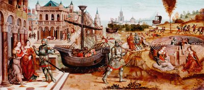 15世紀半ばのテセウスの物語 作： Master of the Cassoni