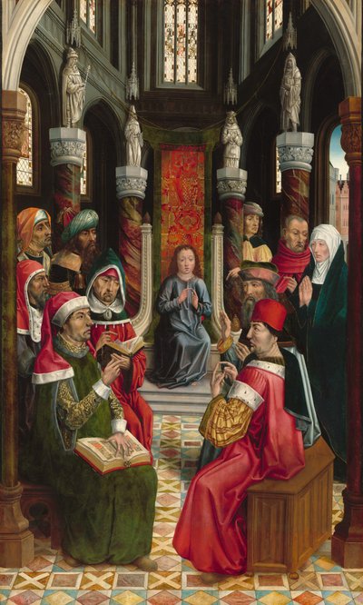 医師の中のキリスト、c。 14951497。 作： Master of the Catholic Kings