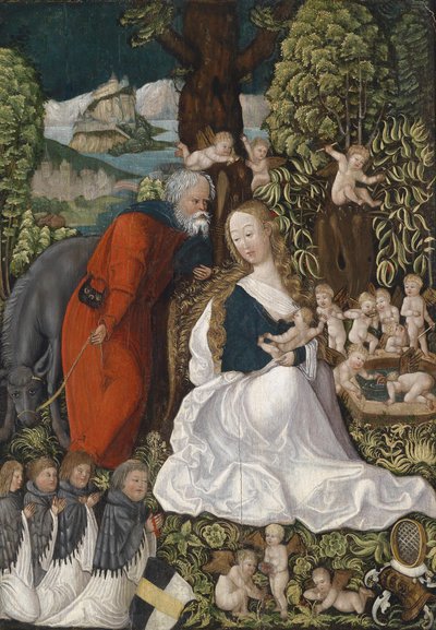 エジプトへの逃避の休息、c。 1510 作： Master of the Danube School