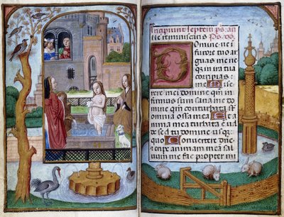 バトシェバ、1490年頃 作： Master of the Dresden Prayer Book